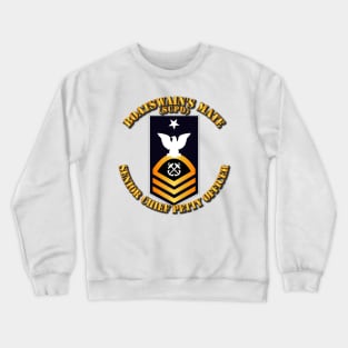 Navy - SCPO - Blue - Gold with Txt Crewneck Sweatshirt